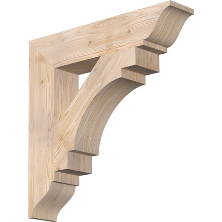 Ekena Millwork Merced Traditional Smooth Bracket, Douglas Fir, 5 1/2"W x 28"D x 28"H BKT06X28X28MRC01SDF